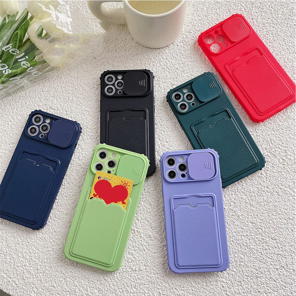 Silicone Wallet Card Slots Phone Case For Sam A51 A52 A71 A72 A22 4G A22 5G A32 J7 prime Shockproof Soft Protection Back Cover