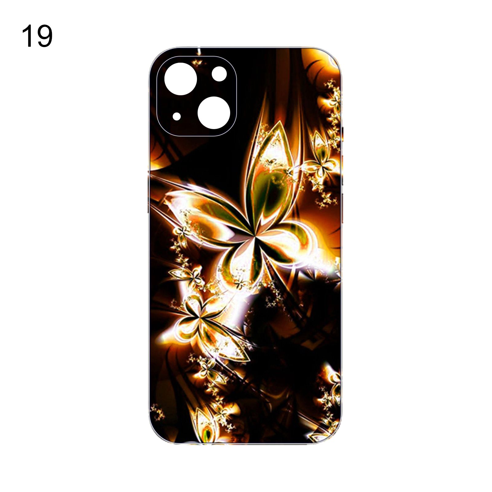Phone Protective Cover Reusable Rose Donut Pattern Bk Cover