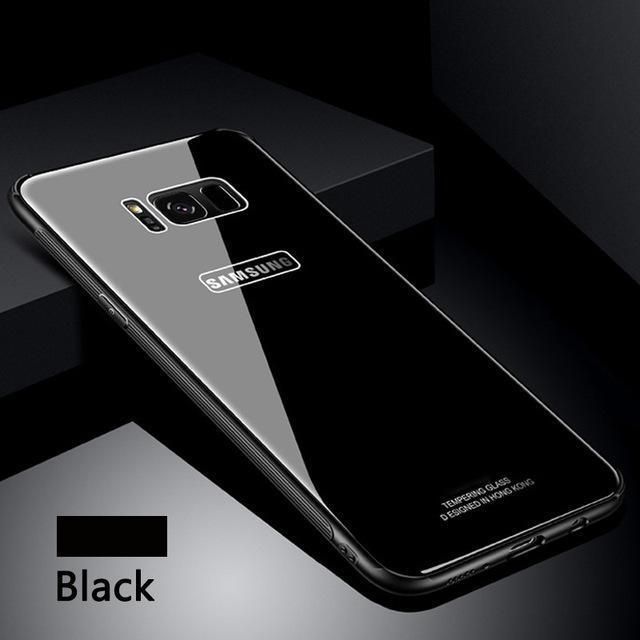 Glass Case for Samsung S8 Plus - Black