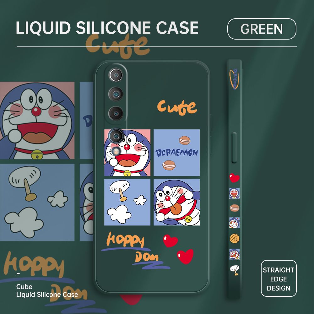 ZeroQiQi for Xiaomi 10 Case Cartoon Cat Phone Cover Soft Full Lens Protection Case Ultra Thin Soft Liquid Silicone Phone Case