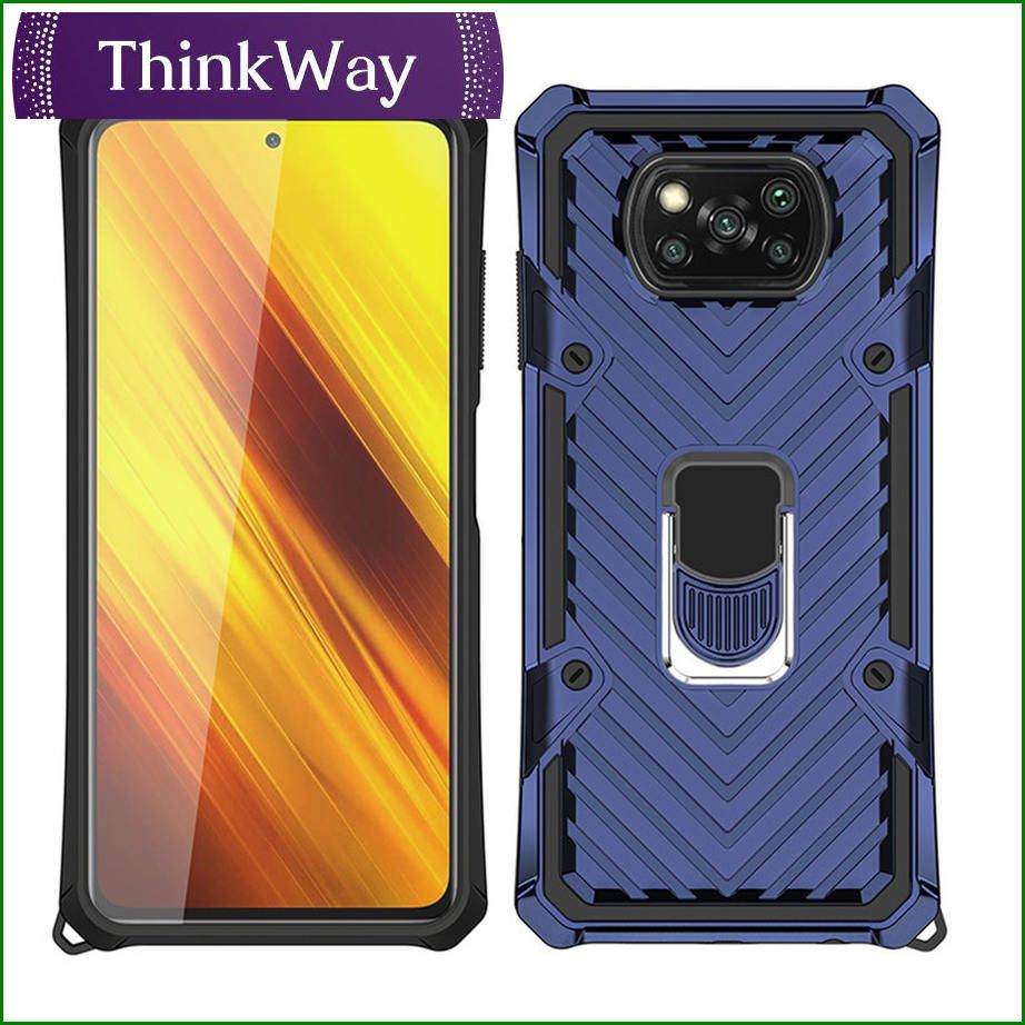 PC + TPU Shockproof Case with 360 Degree Rotating Ring Stand Phone Case For Redmi 8 & Redmi 8A