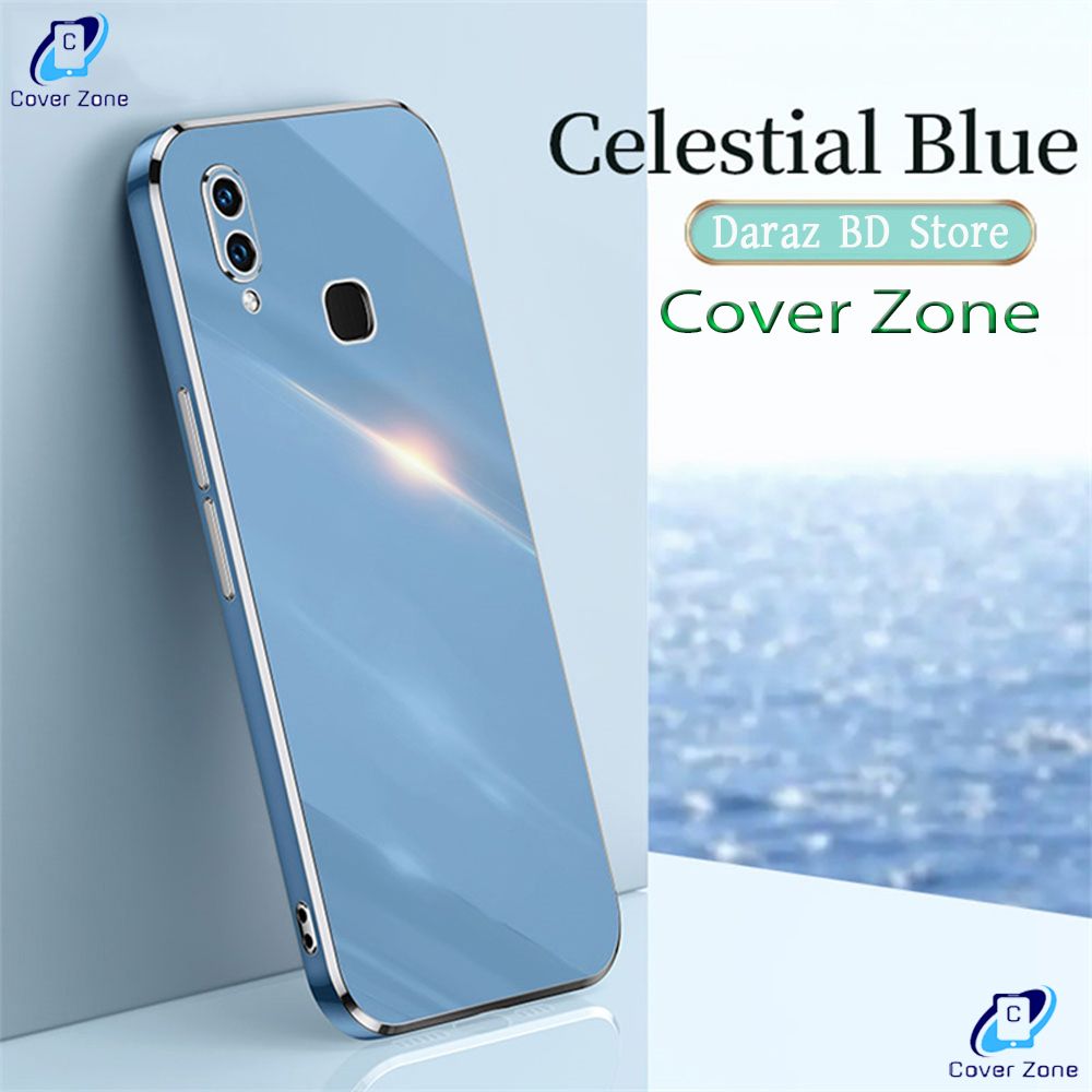 For Huawei Y7 Prime 2019 Luxury 6D Plating Soft Casing Silicone Square Frame Phone Case For Huawei Y7 Prime 2019 Back Cover - Phone Back Cover