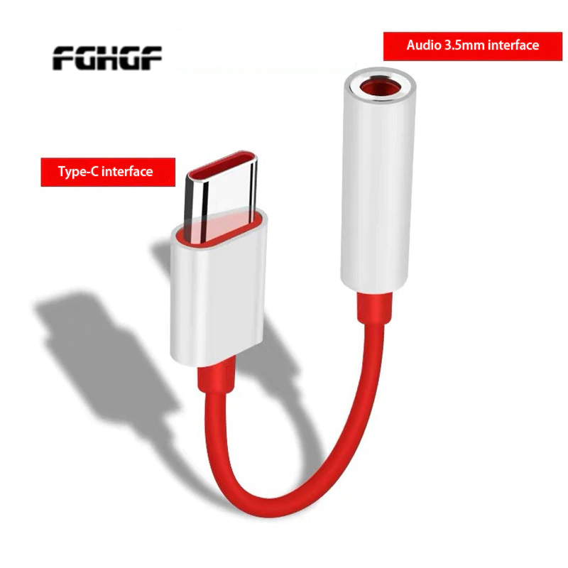 For OnePlus 7 Pro, 6T USB Type C To 3.5MM Earphone jack Adapter Aux Audio For OnePlus 7 Pro 1+6T USB C Music Converter Cable