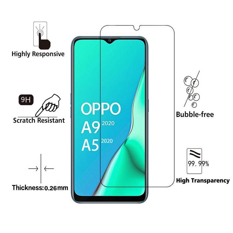 Oppo A5 2020 Tempered Glass Screen Protector 2.5D - Clear Transparen