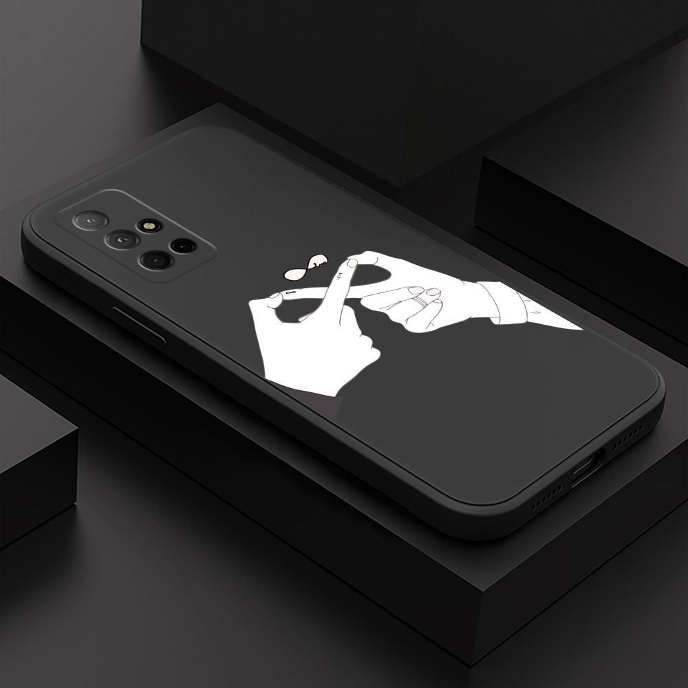 ZeroQiQi for Honor 30S Back Cover Mobius Ring Ultra Thin Soft Luxury Square Multicolor Liquid Silicone Phone Case