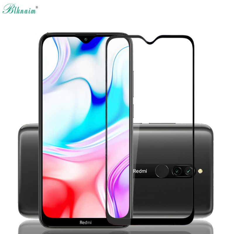 BLKNAIM 2PCS For Xiaomi Redmi Note 7 glass tempered glass for Xiaomi Redmi Note 7Pro screen protector full cover  phone protective film