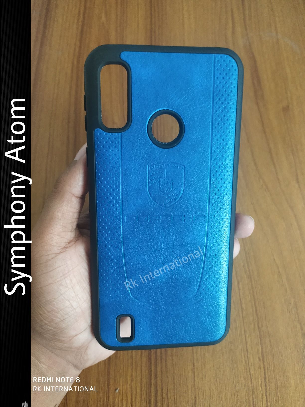 Leather Styles Silicon Case Back Cover For Symphony Atom - Camera - Phone Back Cover