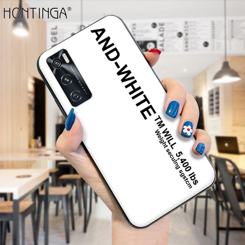 Hontinga for Vivo V20 SE Case Simple Generous Clean Color Girls Boys Cases Shockproof Soft Silicone TPU Phone Cover