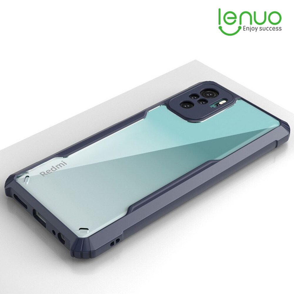 Lenuo Casing For Xiaomi Poco M4 Pro 5G Phone Case Shockproof Transparent Bumper Airbag Phone Cover Case