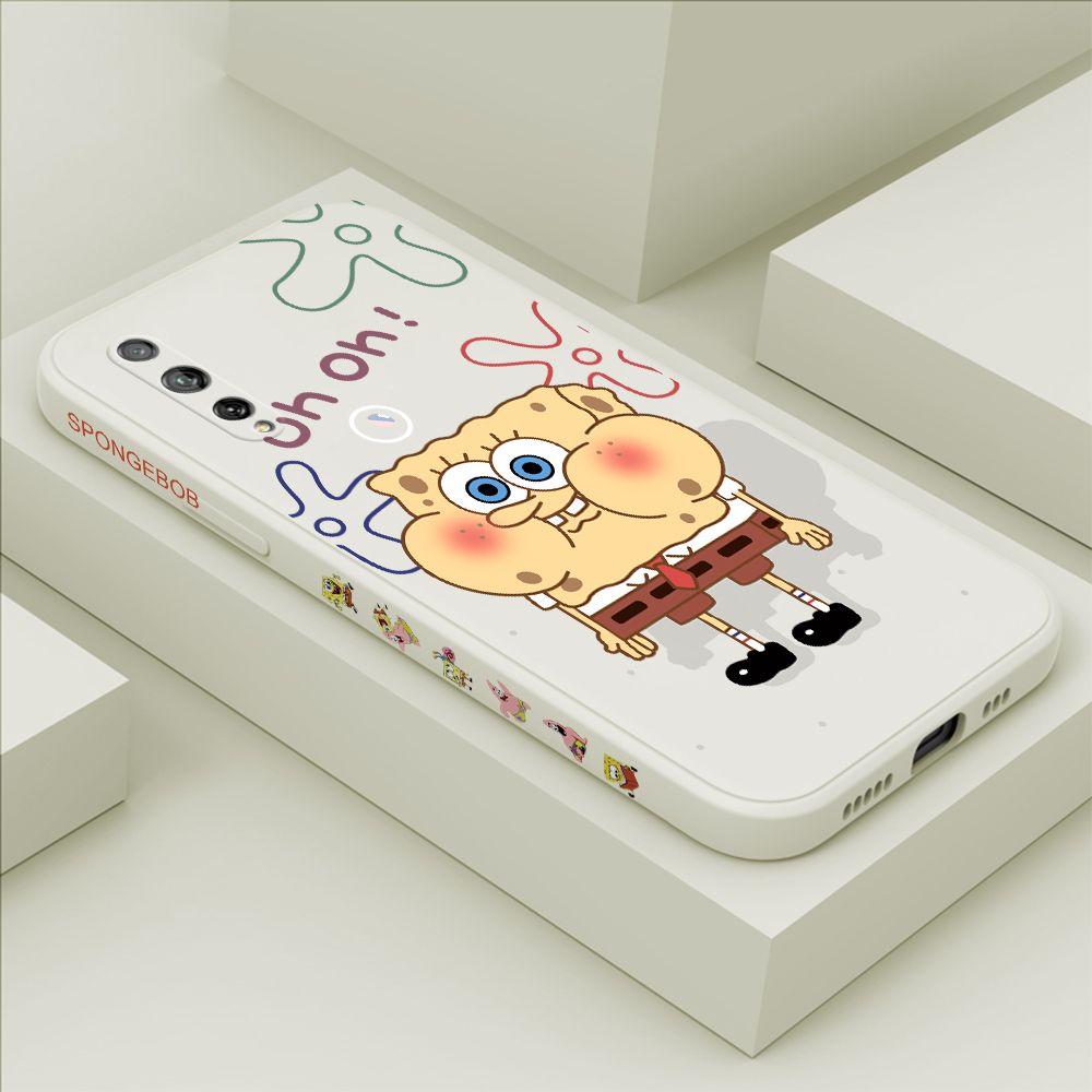 ZeroQiQi for Huawei Y8P Case Cartoon Anime Side Printing Cases Soft Liquid Silicone Phone Cover
