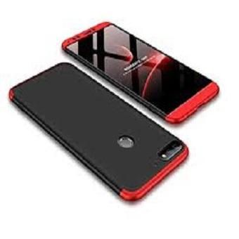Huawei Y6 Prime 360 Degree GKK Phone Back Cover - Black & Red