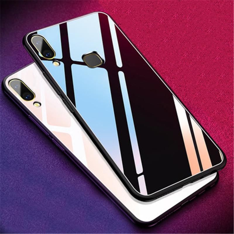 For Vivo V9 “HONG KONG Design” Tempered Glass Casing Glass Back Phone Cover