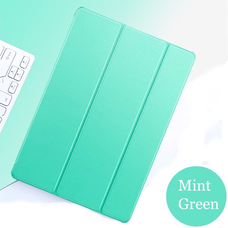 case for Apple ipad 10.2\" 2020 Leather Smart Sleep wake Trifold Stand Solid cove bag for ipad8 th A2270 A2428 A2429 A2430