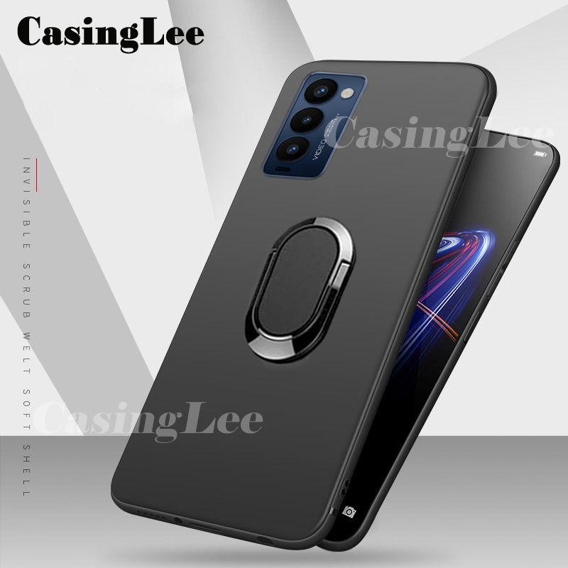 Casinglee For Tecno Camon 18T Case Soft matte full Protector Shockproof Car Magnetic Holder Ring Phone Cover Tecno Camon 18T Phone cases For girls and Boys