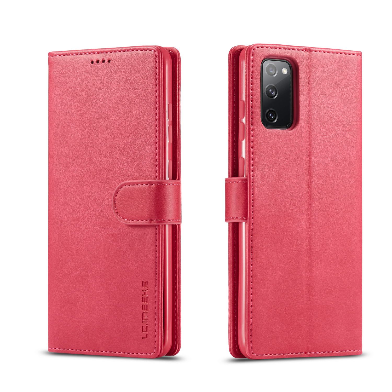For Samsung Galaxy S20 Premium PU Leather Magnetic Card Holder Case Shockproof TPU Inner Flip Stand Cover