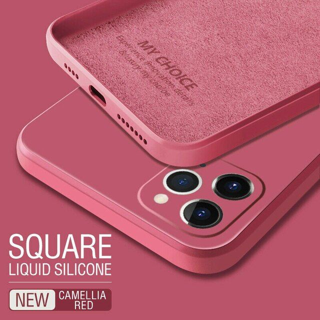 Square  Silicone Case For Samsung Galaxy S21 S20 S10 S9 S8 Plus A52 A72 A51 A71 A31 A50 A50S A21S M31 M51 Note 20 10 Cover