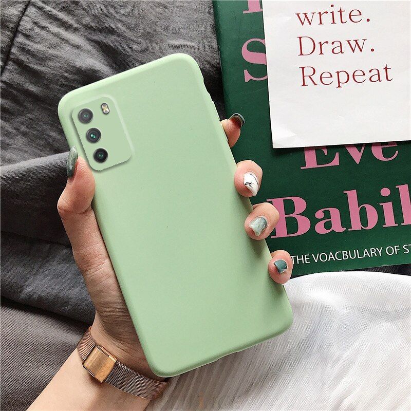 Candy Color Frosted Silicone Phone Case For Xiaomi Poco M3 Global Matte Thin Soft Tpu protective Back Cover Cases on Pocom3