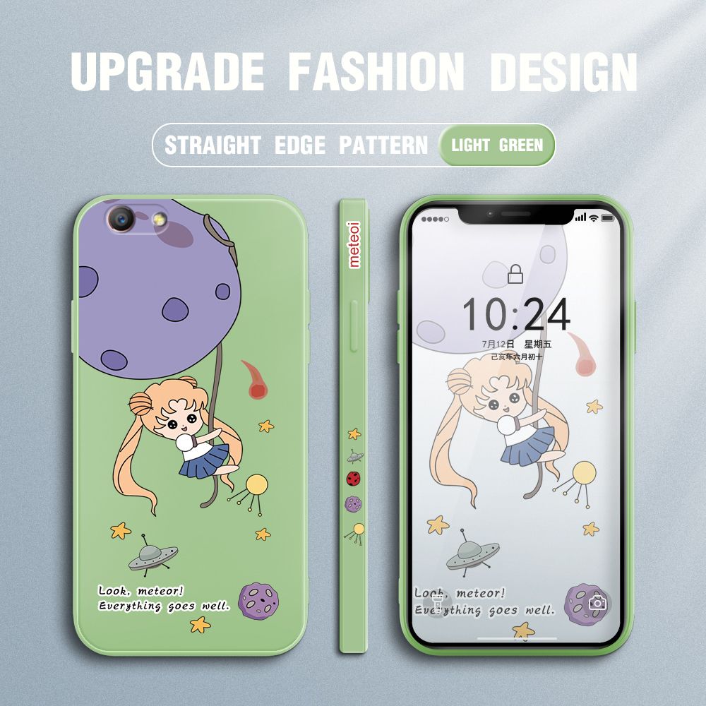 UCUC for OPPO F1S / A59 Back Cover Beauty Warrior Ultra Thin Soft Luxury Square Multicolor Liquid Silicone Phone Case