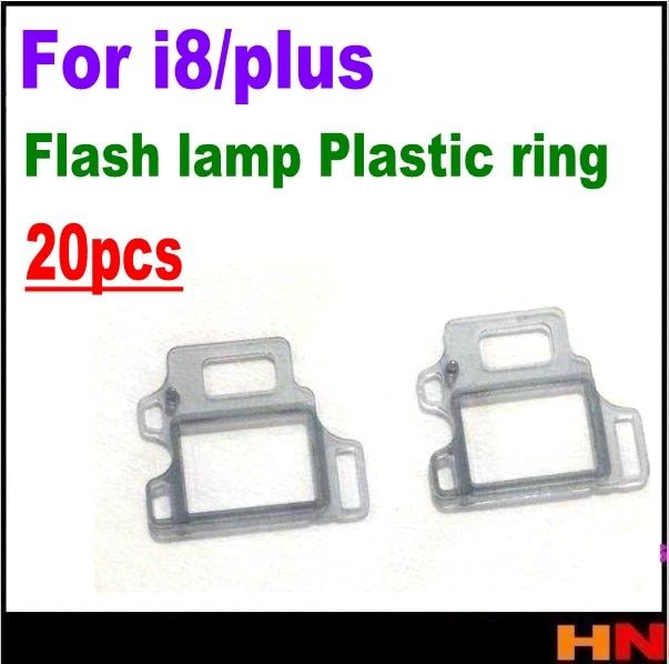 20pcs Replacement Part Flash lamp Plastic ring Bezel for iPhone 8 8p plus Plastic Holder Cam Clip Ring Frame bezel