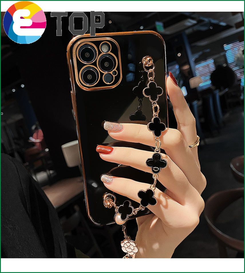 vivoX70Pro mobile phone shell new bracelet electroplating silicone S12 suitable for V23 protective sleeve Y76S creative goddess