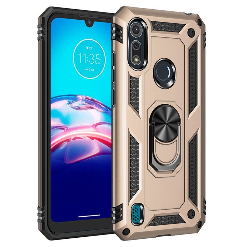 Armor Metal Ring Phone Case For Motorola G8 G9 Power G 5G Fast Plus One Lite E6S Fusion Play New Hyper Stylus E E7 Macro Cover