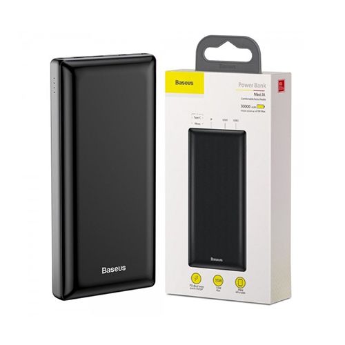 Baseus Mini JA Power Bank USB Fast Charging 30000mAh- Black