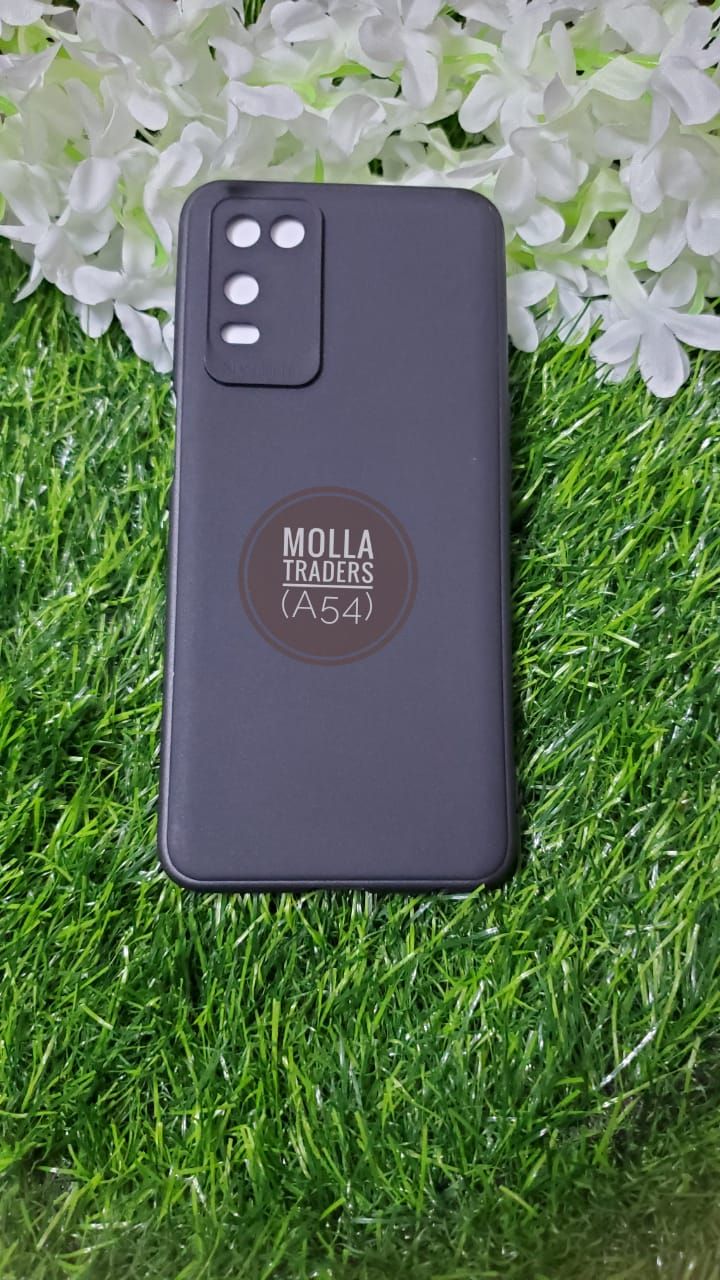 For Oppo A54 luxury silicon protect Back Cover soft case