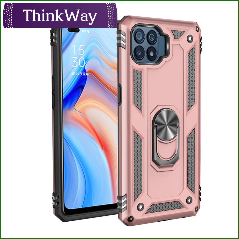 Rugged and Shockproof Case,with Mobile Phone Holder, Cover For OPPO A54 4G/A55 5G & OPPO A74 4G/F19
