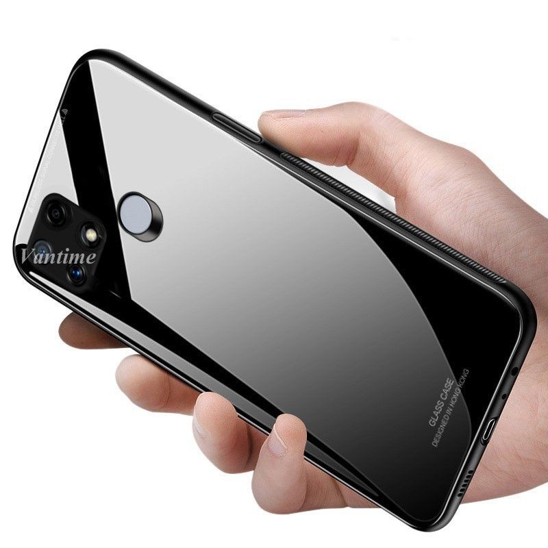 for Realme C25 HONG KONG DESIGN Scratchproof Tempered Glass Cover Case