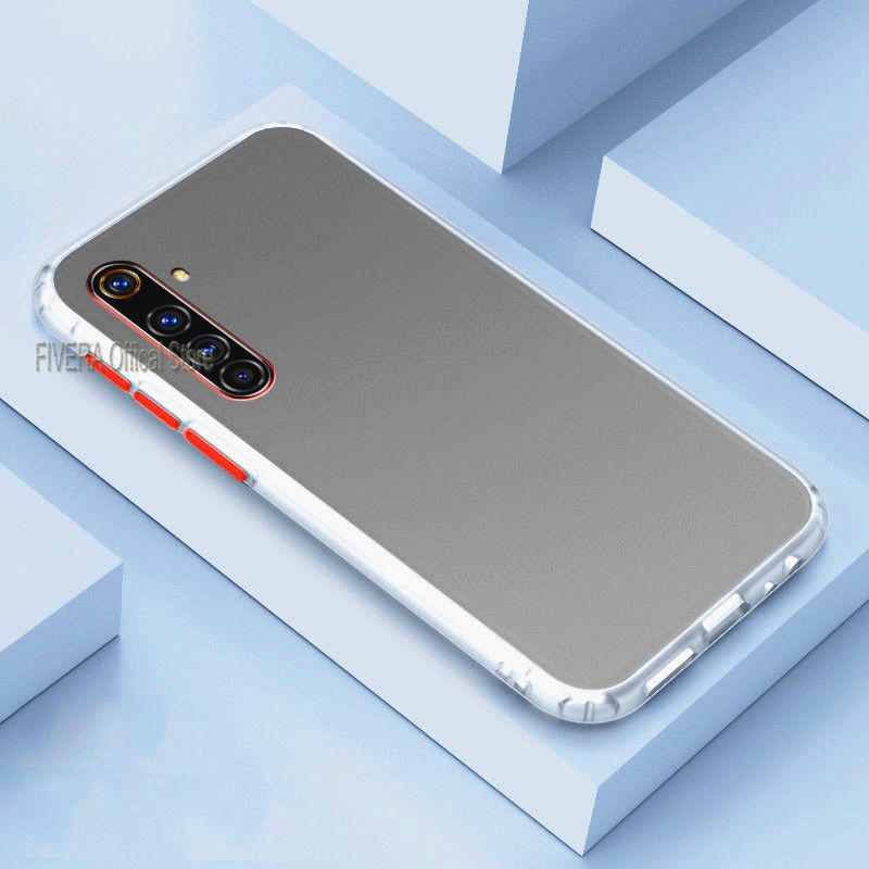 For Realme 6 Pro 6 6i Back Case 360 Full Cover For Realme C3 C15 5 5S 5i 5 Pro C17 C12 Frosted Translucent Mobile Phone Case   Silicon Edge