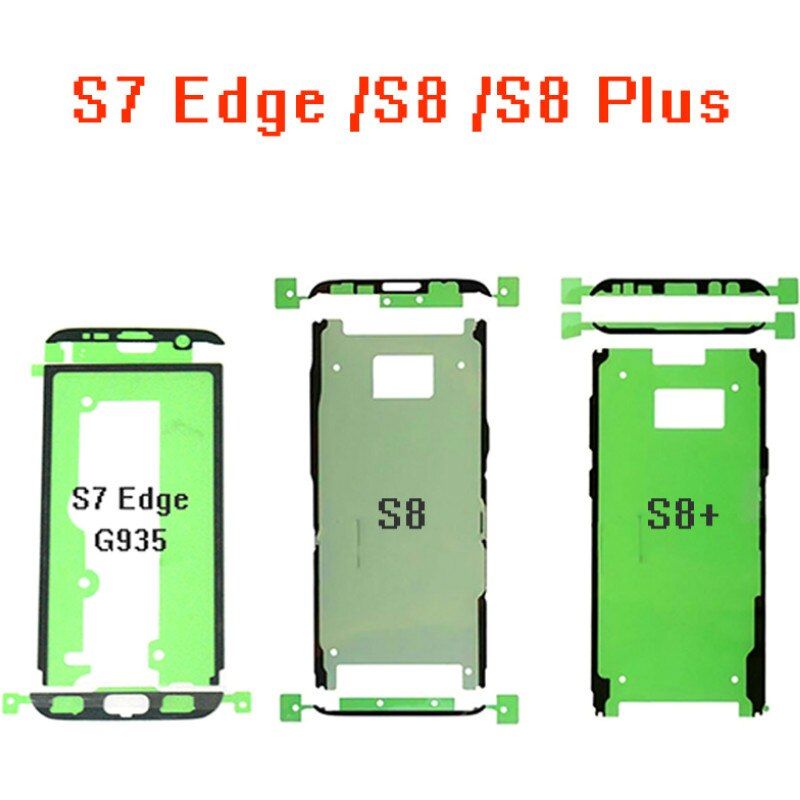 For Samsung Galaxy S7 Edge / S8 / S8 Plus LCD 10Pcs ORI Frame Sticker Front Bezel Adhesive Glue Housing Dual repair