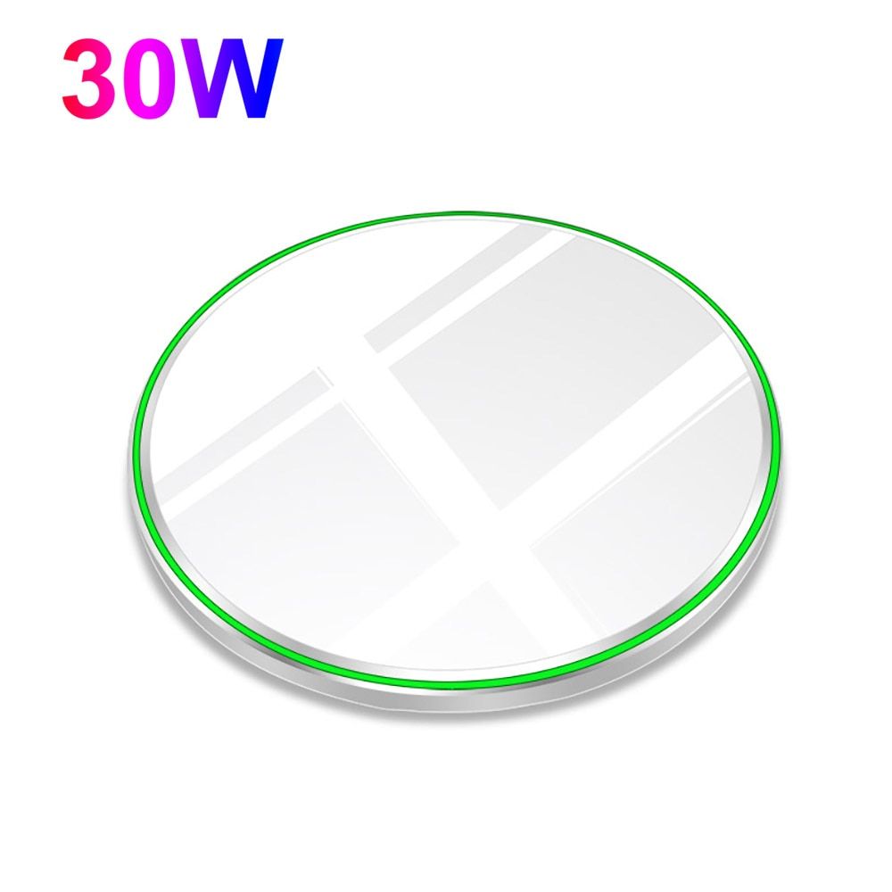 30W Wireless Charger For iPhone 13 12 11 Pro XS X XR 8 Type C Induction Qi Fast Charging Pad for Samsung S20 Xiao11