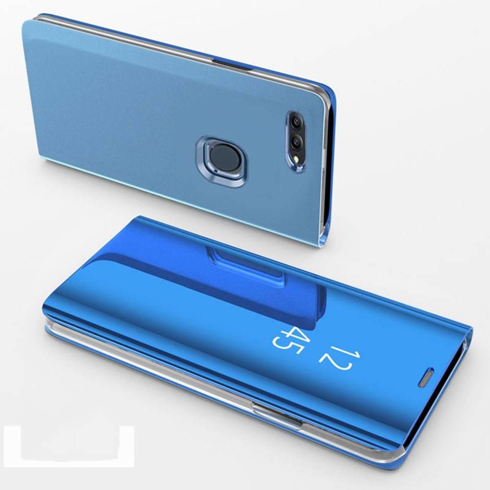 Smart Mirror Flip Phone Case For Huawei Nova 2 Lite View PU Leather Stand Protective Cover