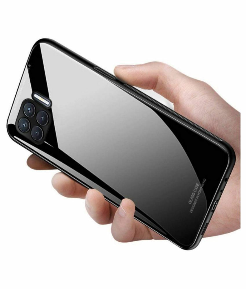 Tempered Glass Hong Kong Design Casing Glass Back Phone Cover For Oppo F17 Pro - Phone - Camera