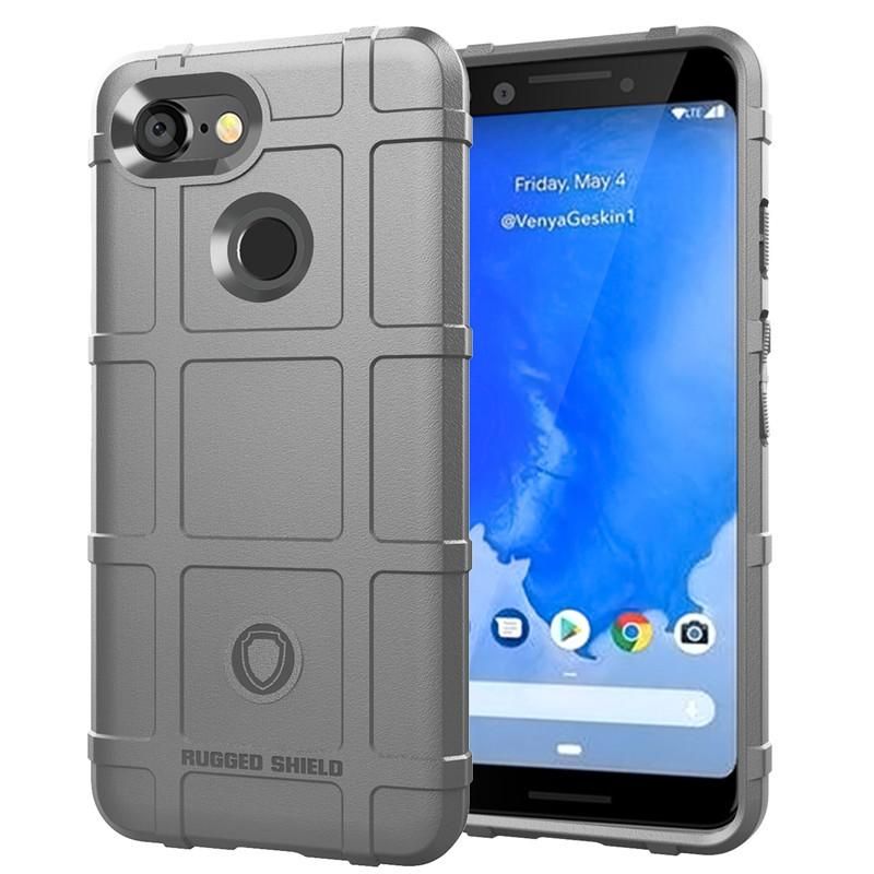 Rugged Shield Silicone Case For Google Pixel 3 Cases Military Heavy Duty Protect Phone Cover