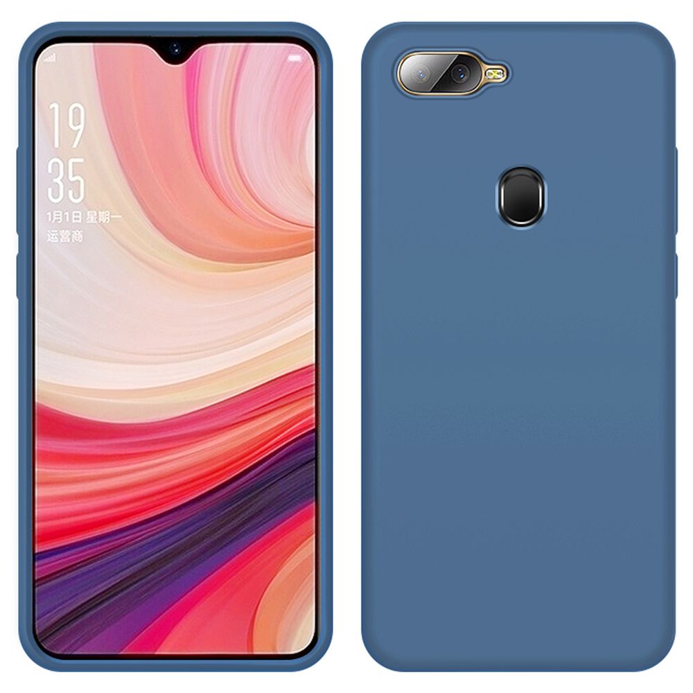 Liquid Silicone Soft Cover For OPPO A7 Shockproof Phone Case