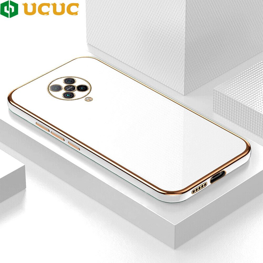 UCUC for Redmi K30 Pro / Xiaomi Poco F2 Pro / Pocophone F2 Pro / K30 Pro ZooM Back Cover + Free Lanyard Colour Luxury 6D Plating Case Side Pattern Soft Silicone Square Phone Cases