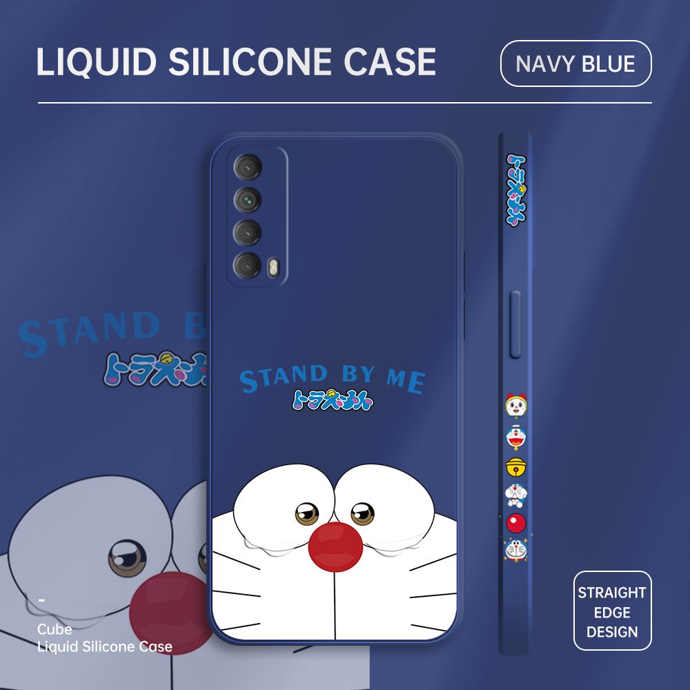 ZeroQiQi for Huawei Y7A Case Cartoon Weeping Cat Phone Cover Soft Full Lens Protection Casing Ultra Thin Soft Liquid Silicone Phone Cases