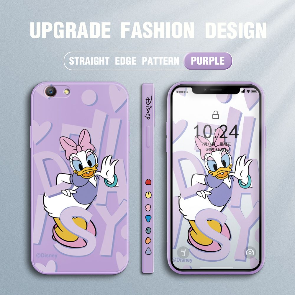 UCUC for OPPO F1S / A59 Back Cover Cute Cartoon Characters Ultra Thin Soft Luxury Square Multicolor Liquid Silicone Phone Case