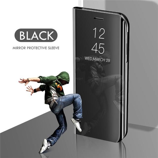 Smart Mirror Flip Phone Case For Huawei Nova 8 7i 6 SE 5 5i Pro 4 3 3i Y7 Y6 Y5 2018 Y8P Y7P Y9 Prime 2019 Leather Stand Cover