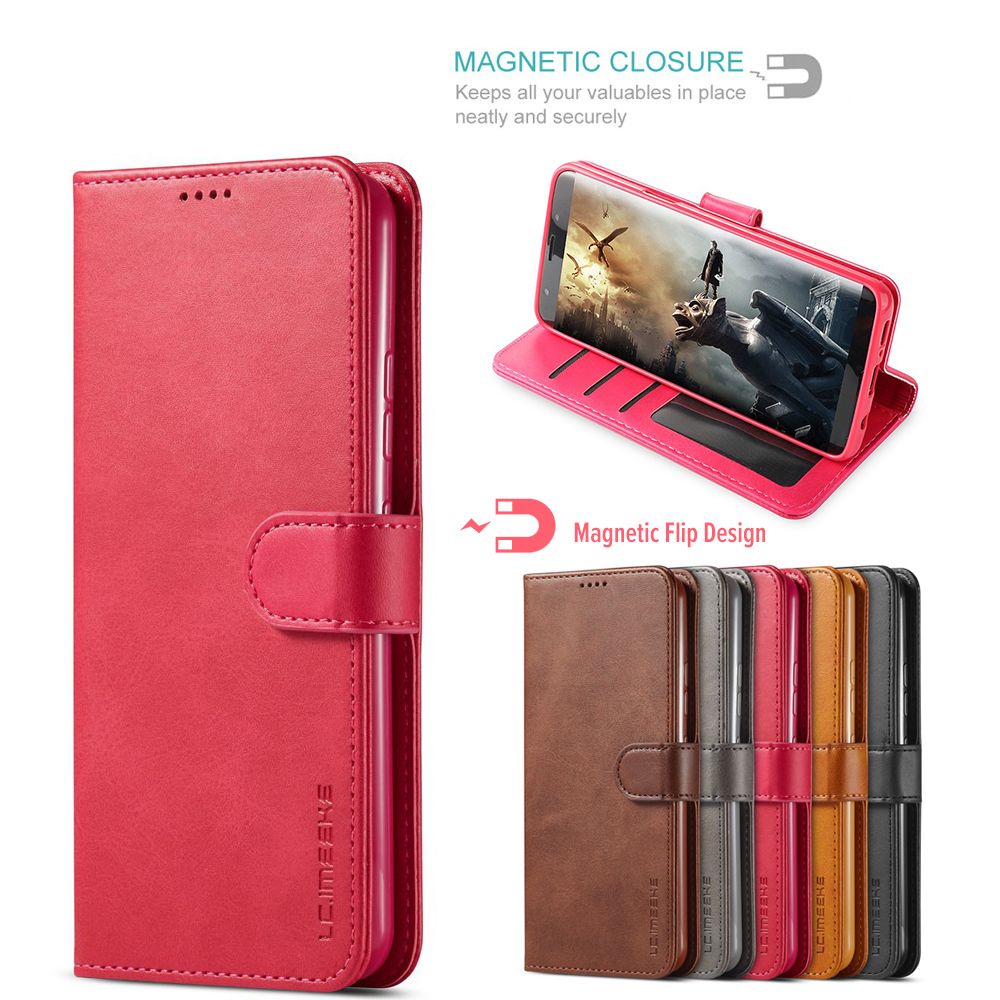Case For Samsung Galaxy S6/S6 Edge/S7/S7 Edge/S8/S8 Plus/S9/S9 Plus/S10/S10+/S10 5G/S10 Lite/S20/S20+/S20 Ultra Magnetic Retro Flip Leather Cover Casing