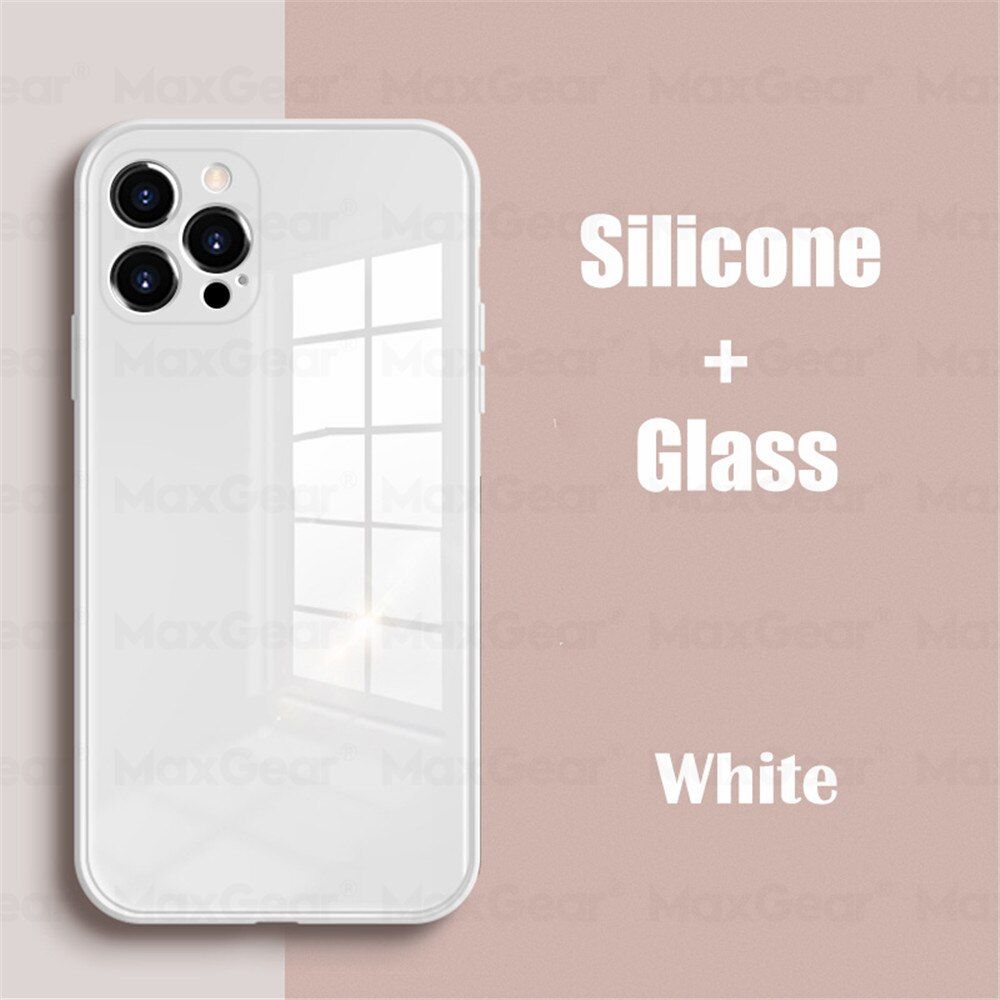 For iPhone 12 Case Luxury Liquid Glass Color Cover For iPhone 11 Pro Xs Max XR X 7 8 Plus SE Shockproof Silicon Gift Capa 12Mini