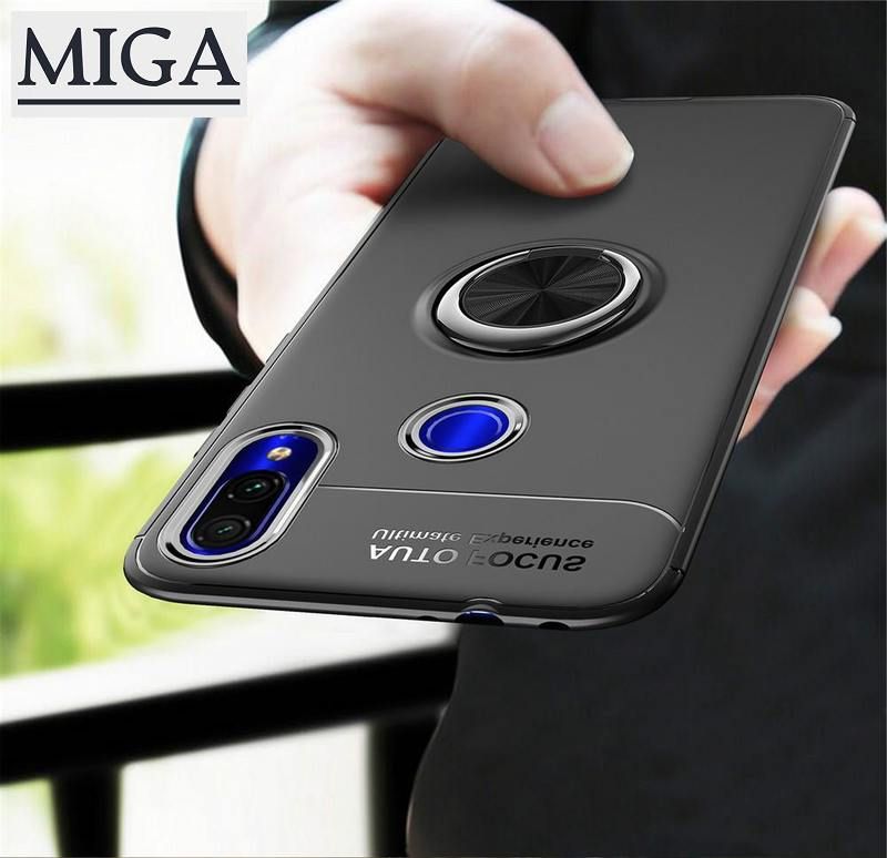 For Samsung Galaxy A10 A20 A30 A40 A50 A70 A10s A20s A30s Phone Case, Luxury Colorful Cover Metal Magnetic Ring Soft Silicone Casing
