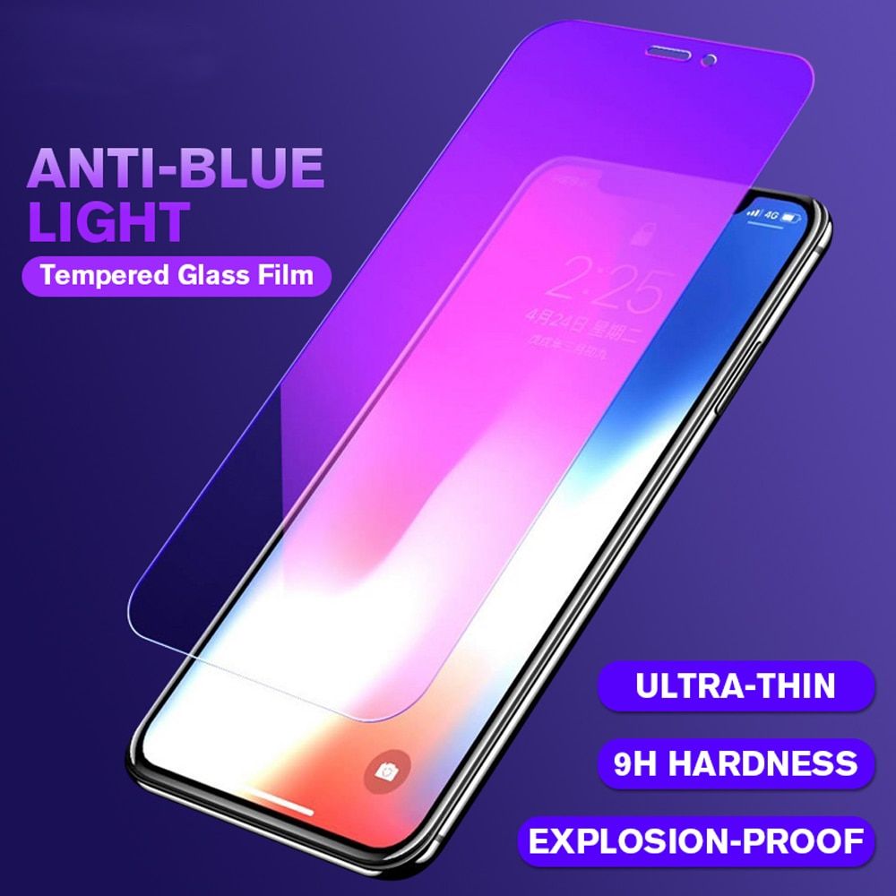 [Order message mobile phone model]Anti Blue Light protective film for iphone 6 6s 7 8 plus x xr xs 11 pro max SE tempered glass phone screen protector on glass