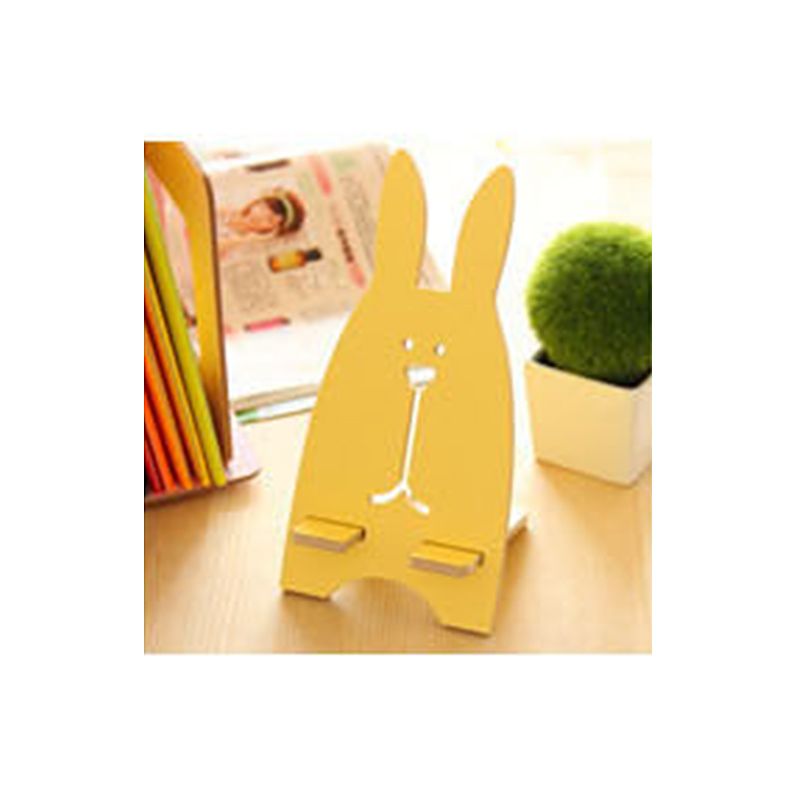 Cartoon Wooden Phone Holder Light Weight Flexible Design
