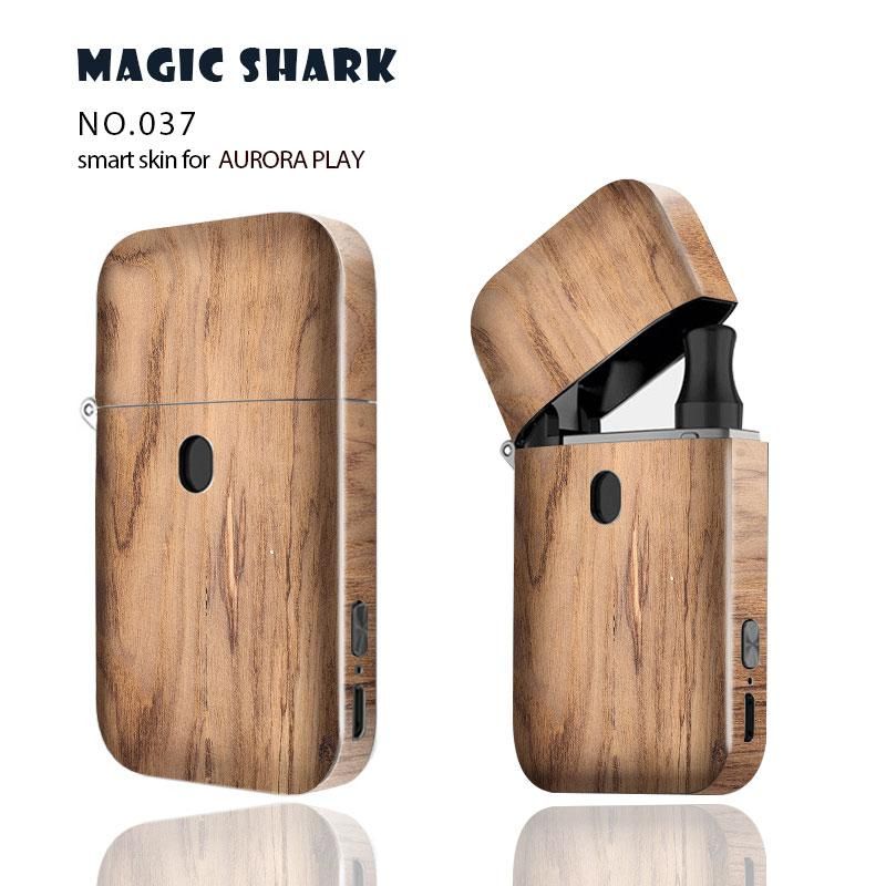Magic Shark 2.5D PVC Stereo Wood Stone Simulation Fashion Sticker for Case Cover Film for Aurora Play