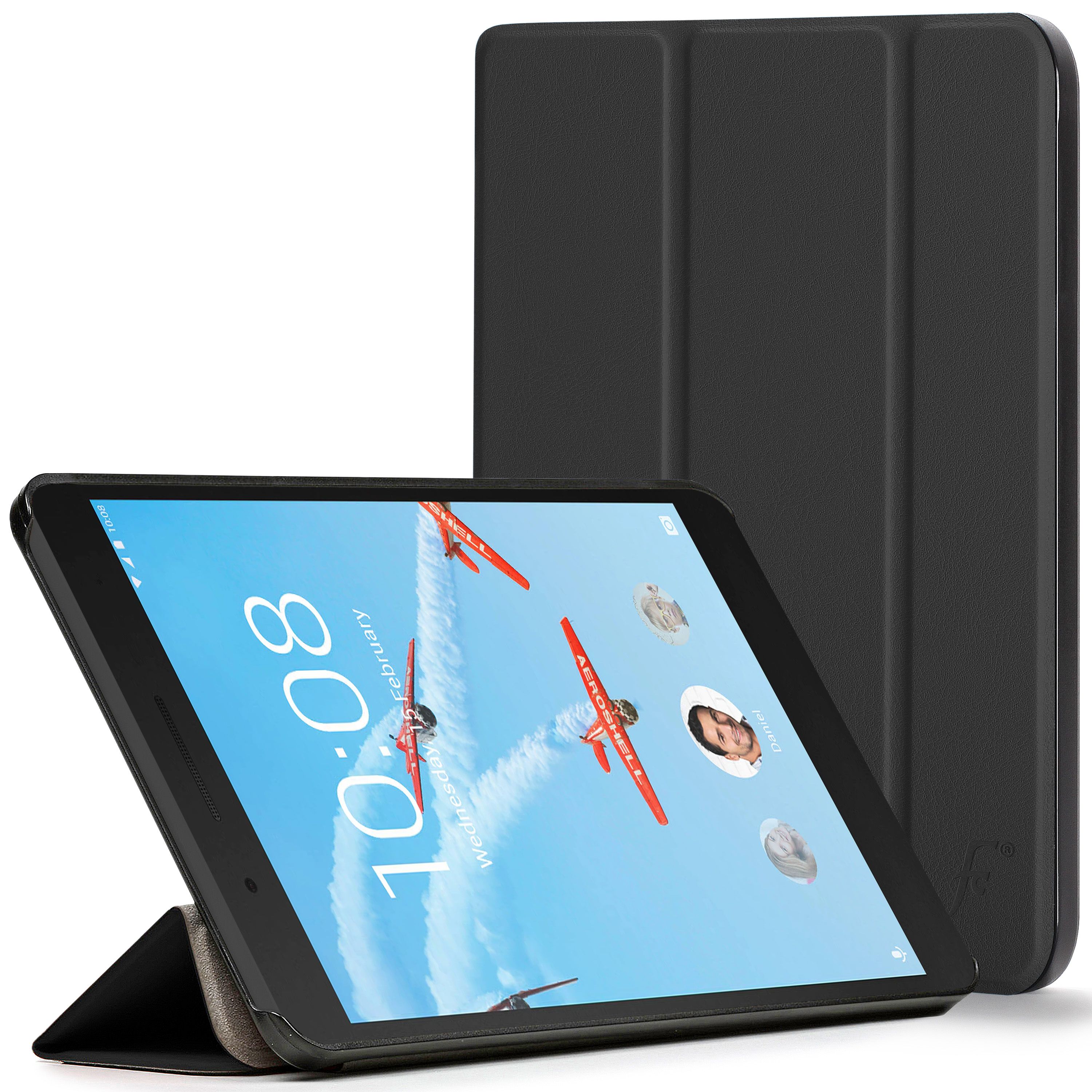 Lenovo Tab 7 / Lenovo Tab 4 7 TB-7504X / TB-7504X / TB-7504 / TB-7504F / 7504 - 7.0" Luxury Horizontal Flip Leather Case with 3-folding Holder Silk Texture Cover