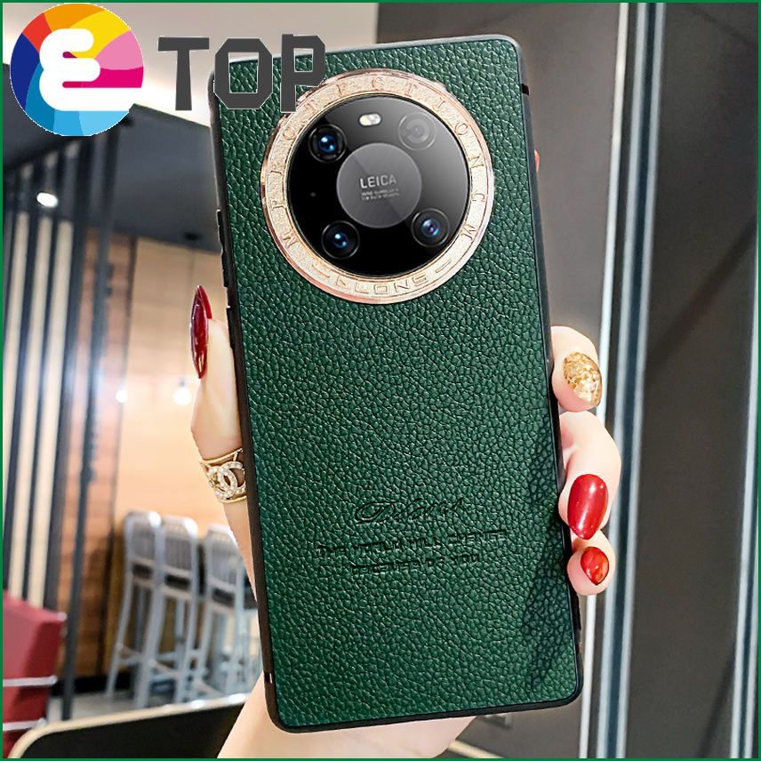 Suitable for Huawei mate40pro mobile phone shell anti-fall leather mate40 silicone leather m40pro plain leather curved screen