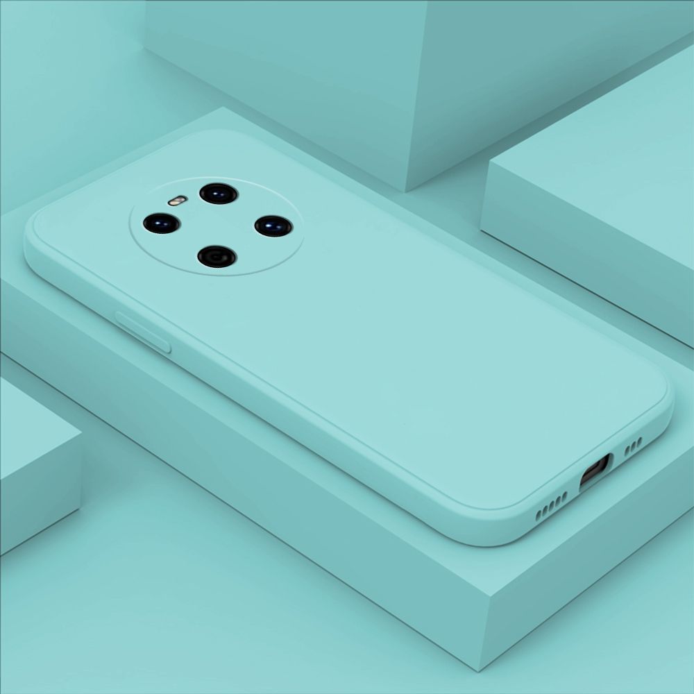 Hontinga for Huawei Mate 40 Case Thin Soft Luxury Square Liquid Silicone Phone Case Candy Cover