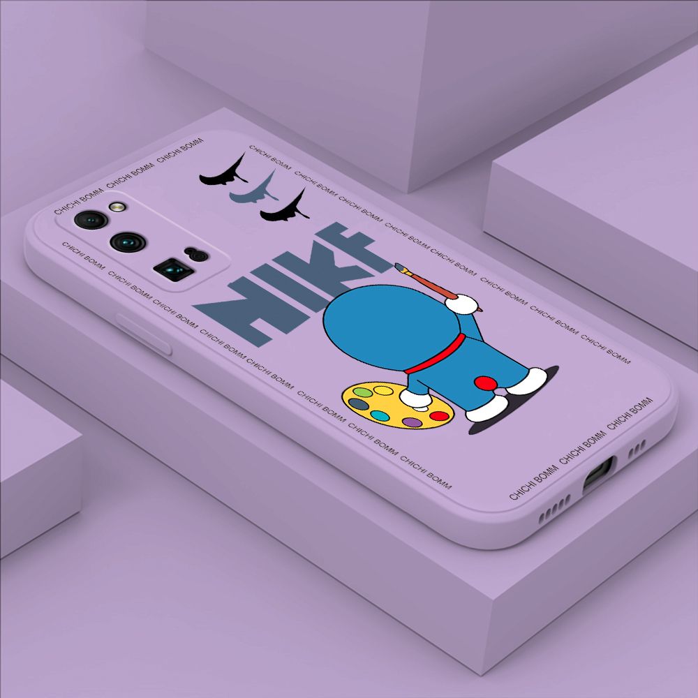 Hontinga for Honor 30 Pro Case Fashion Cat Phone Case Phone Case Soft Square Edge Silicone Cases Full Lens Cover Shockproof Protection Cover